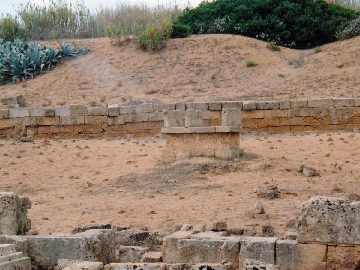 Altar at the Temple of Demeter Malaphoros. Selinunte, Sicily.
