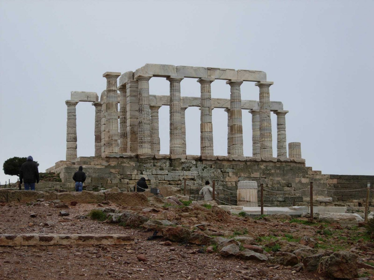 Temple of Poseidon at Cape Sounion.