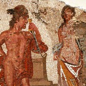 The Romans used Greek myths in their mosaics