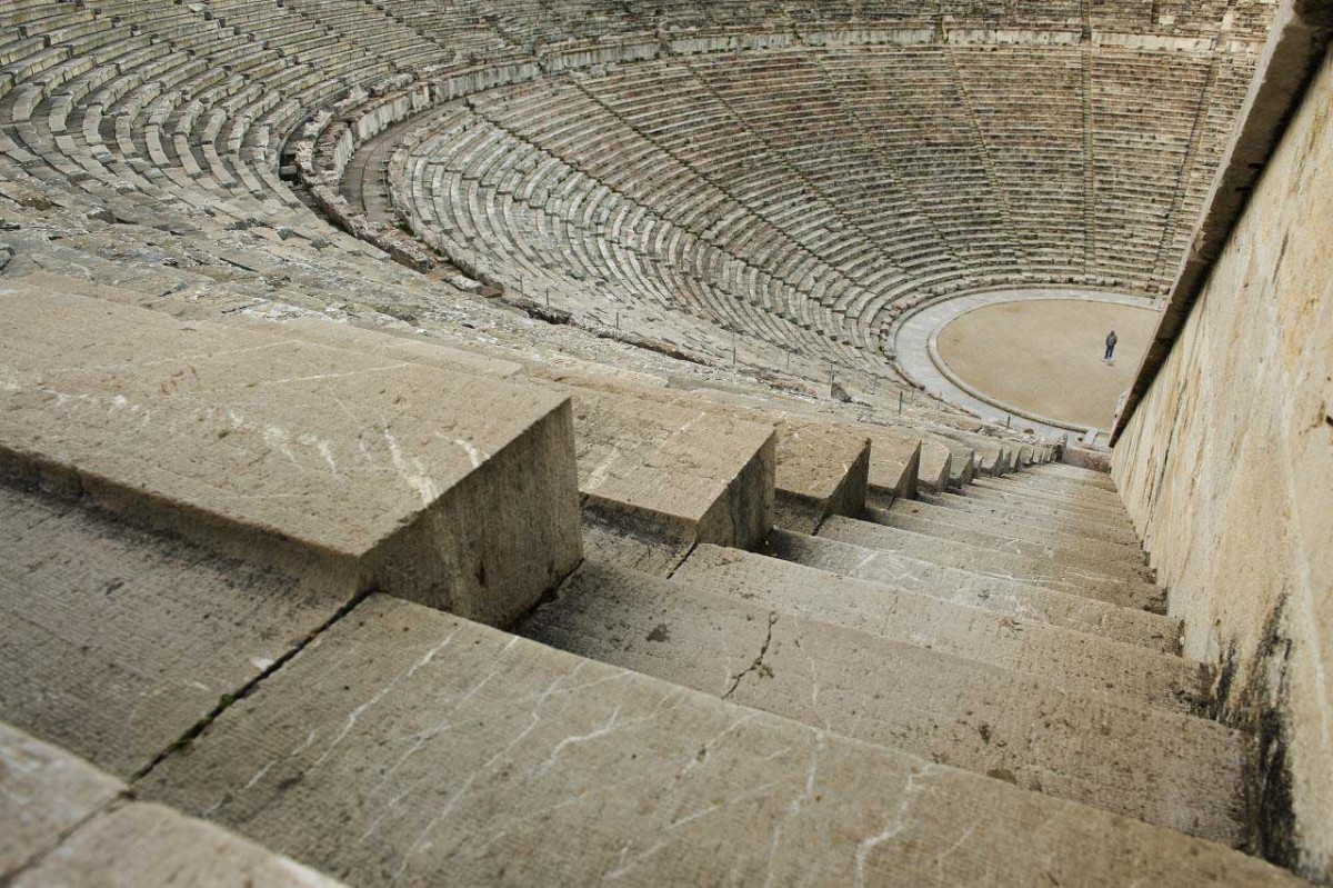 The Epidaurus Theatre.