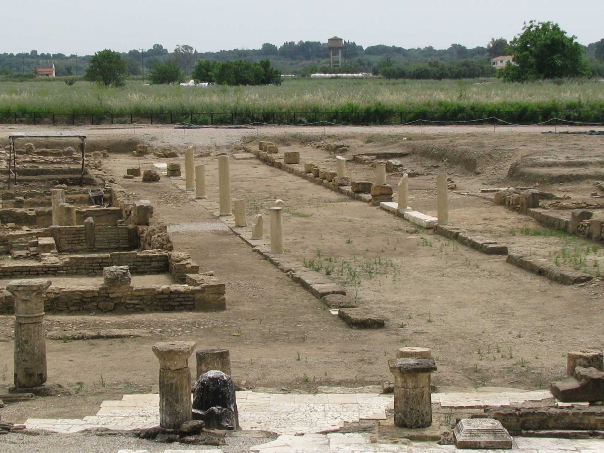 Archaeological site of ancient Eleia.