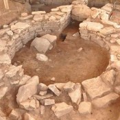 Stone houses came to light at Koutroulou Magoula