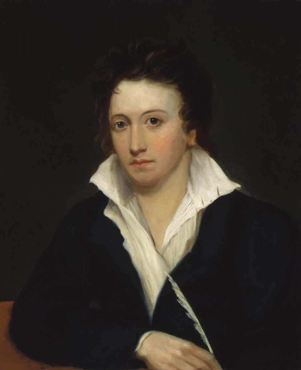 Percy Bysshe Shelley, by Alfred Clint.