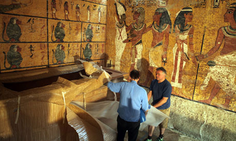 Unveiling of King Tut’s replica tomb