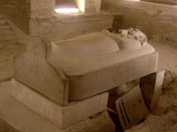 The largest sarcophagus belongs to pharaoh Merneptah