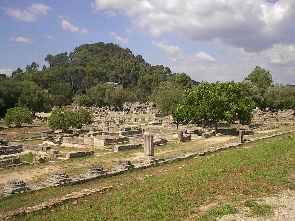 View of Ancient Olympia site.