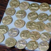 Gold coins of the Sassanid era found in Iraq