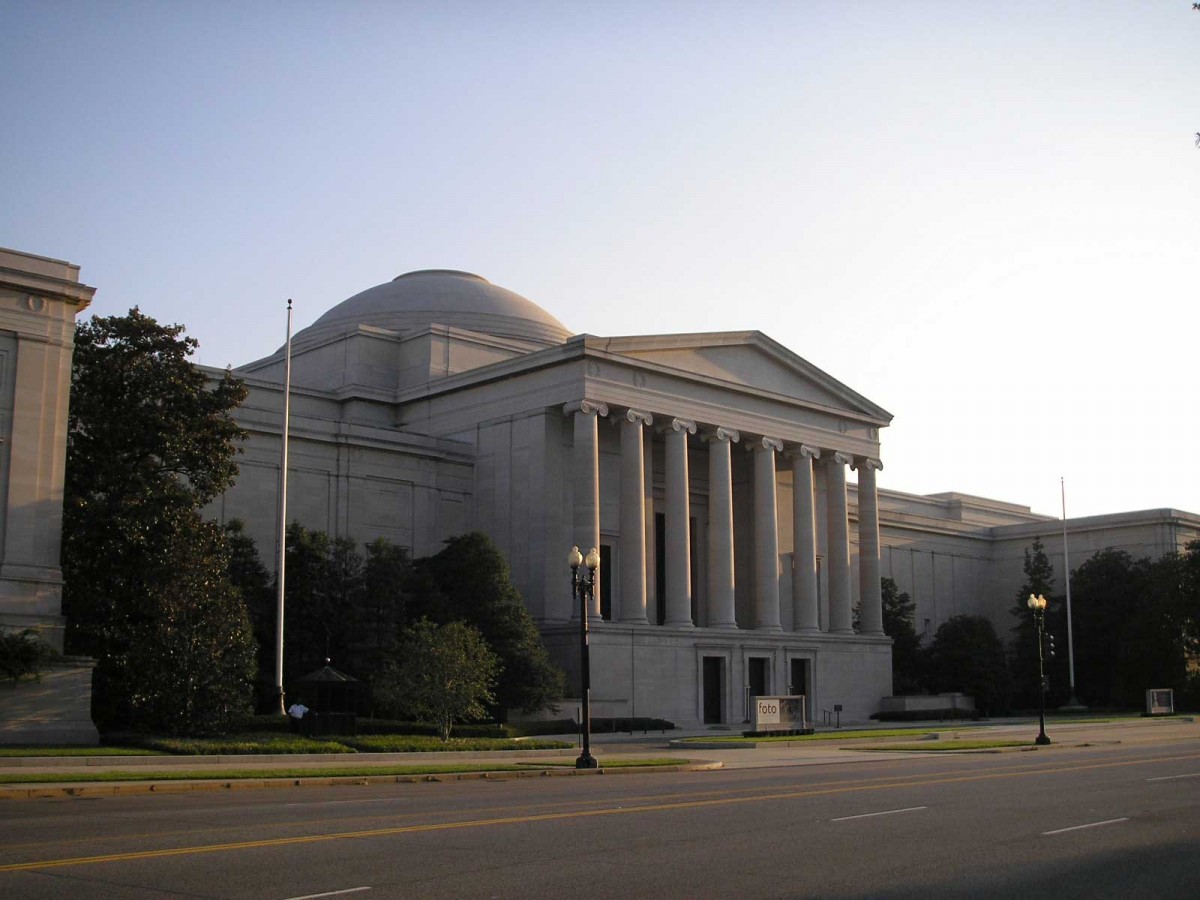 The National Gallery of Art, in Washington, DC.