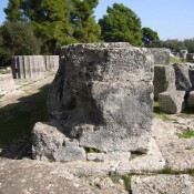 Temple of Zeus partially reconstructed