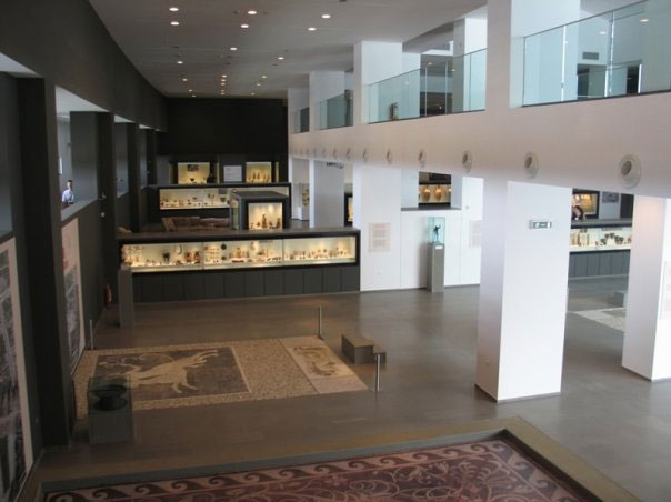 The Archaeological Museum of Pella, interior.