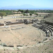 Works at the ancient theatre of Sicyon