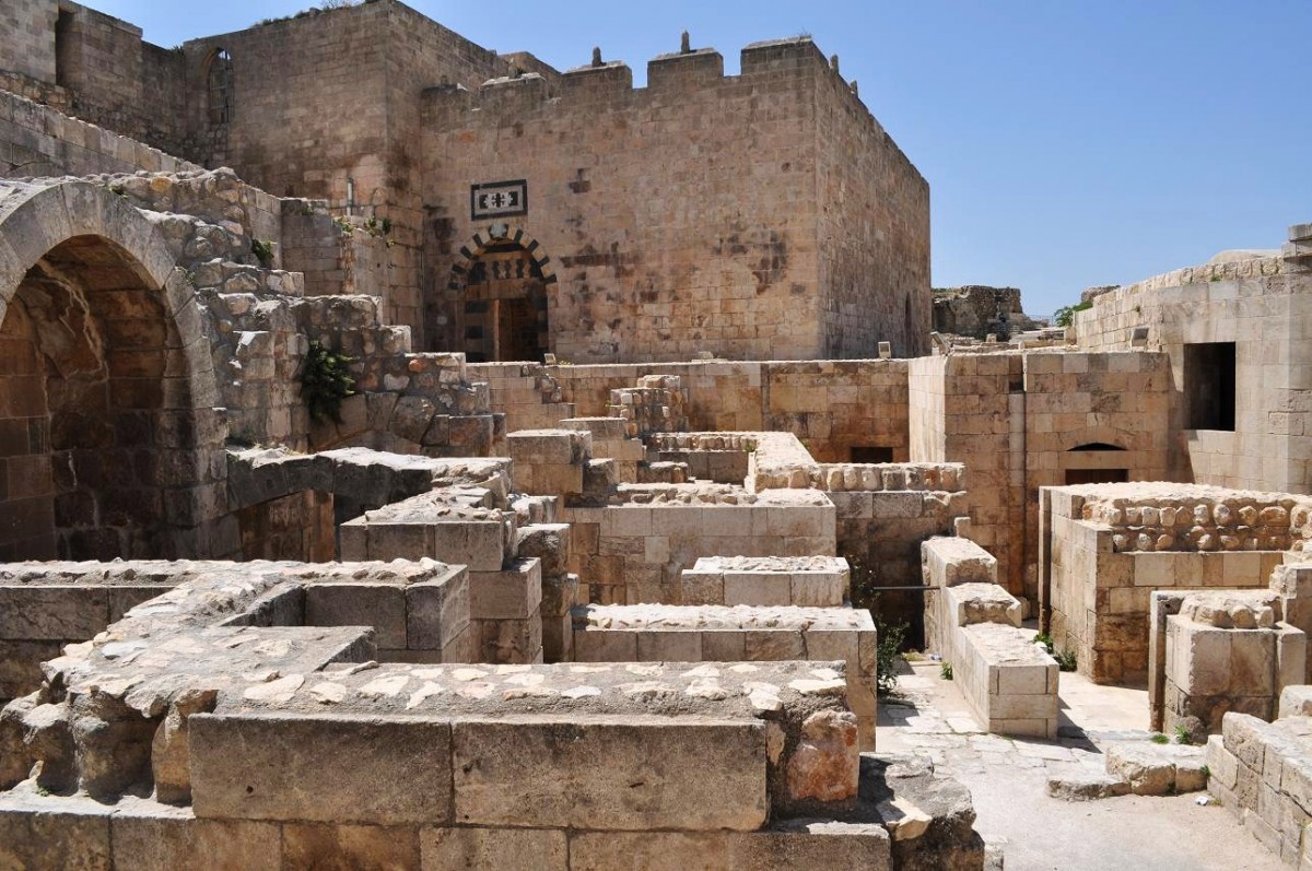 The Citadel of Aleppo in Syria.