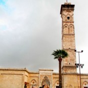 The minaret of the Umayyad Mosque has been destroyed