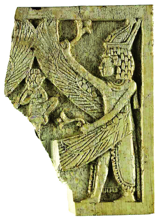 Phoenician ivory showing Egyptianizing motif.
