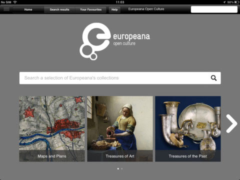 Europeana Releases First Free iPad App