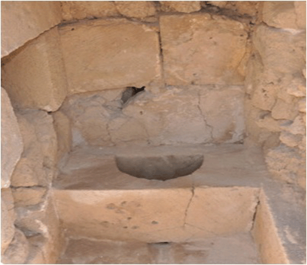 Latrine from a Crusaders' castle located in Cyprus.