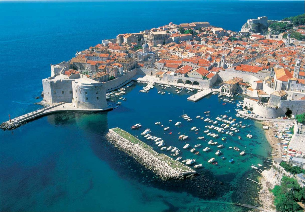 The old town of Dubrovnik.