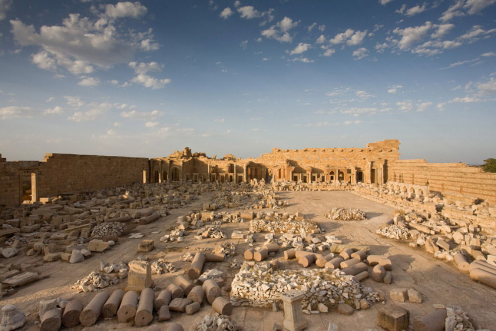 The Septimius Severus forum, Leptis Magna. Source: Cecile Degremond/Al Jazeera.