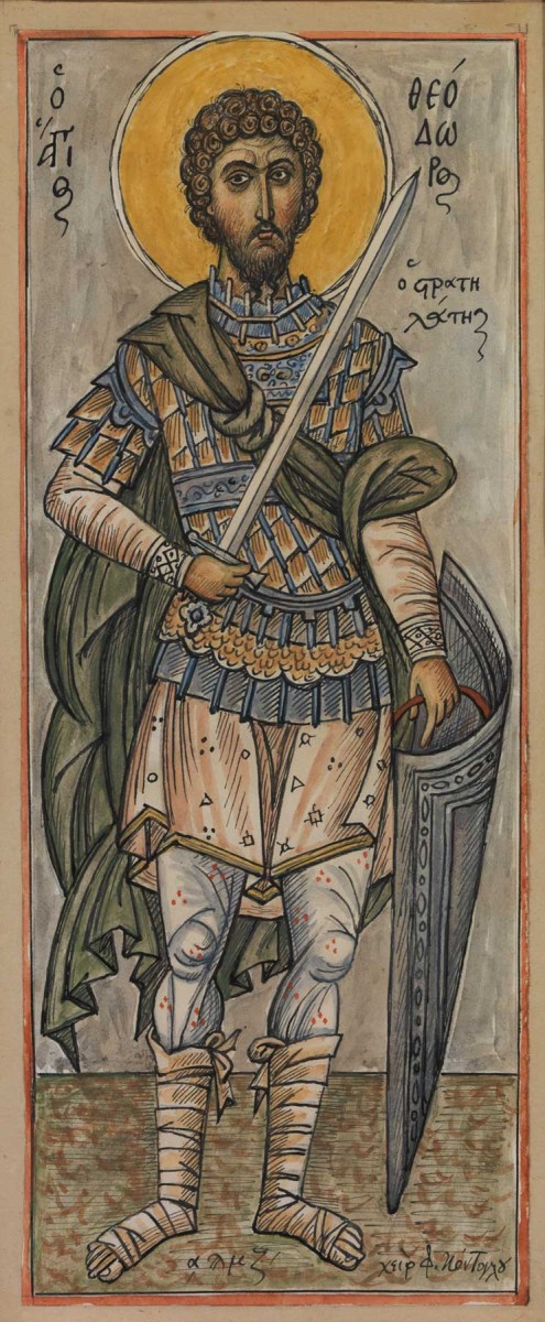 Photis Kontoglou, “Saint Theodore Stratelates”, 1947-1948. Private collection, Athens.