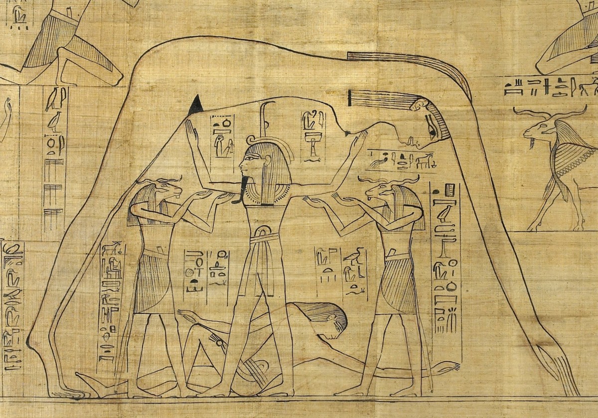 The Cosmos according to the ancient Egyptians.