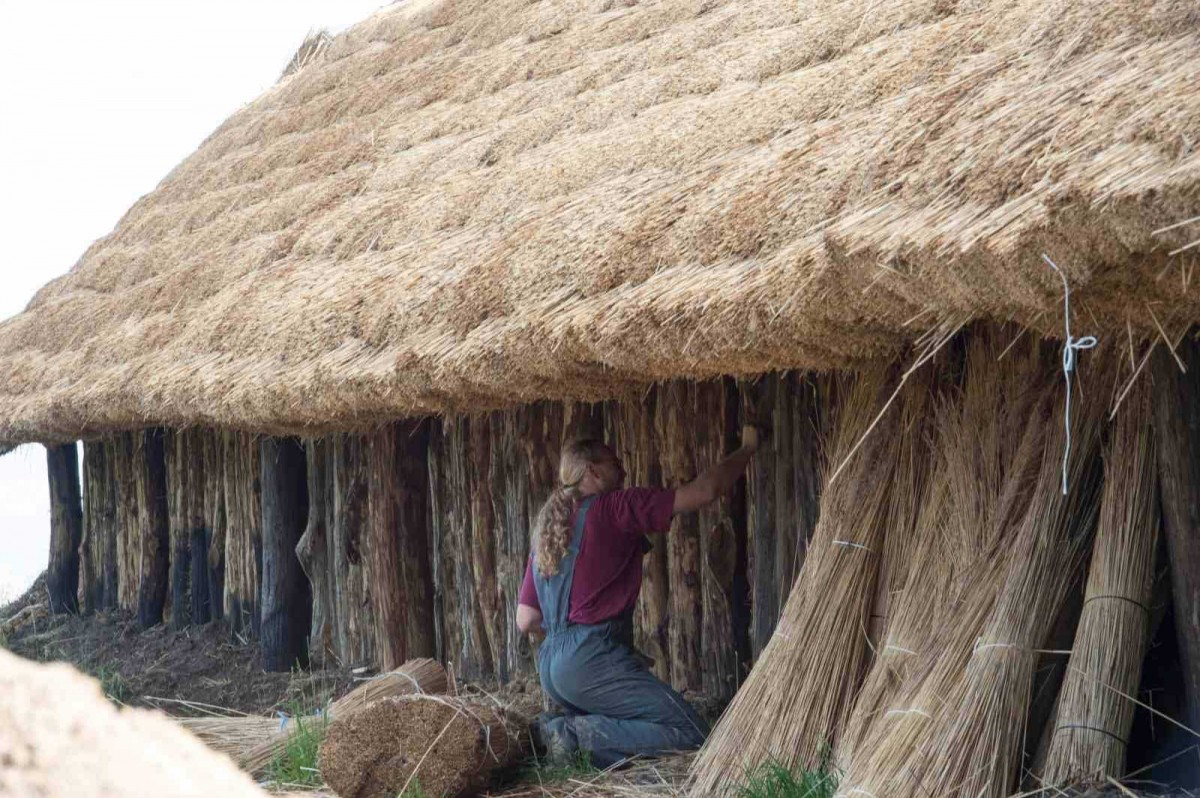 Reconstruction of a Neolithic settlement