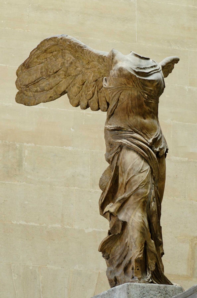 Winged Nike of Samothrace. Parian marble, ca. 190 BC.