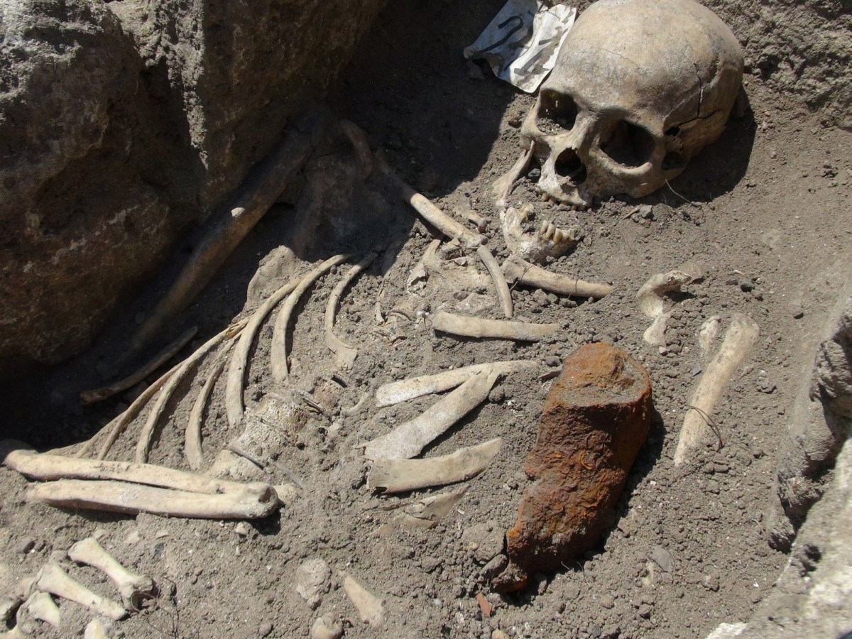 A deviiant burial from Sozopol, Bulgaria.