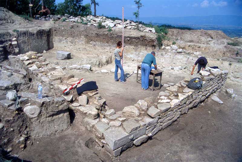 Acropolis. The foundations of the tower (2002).