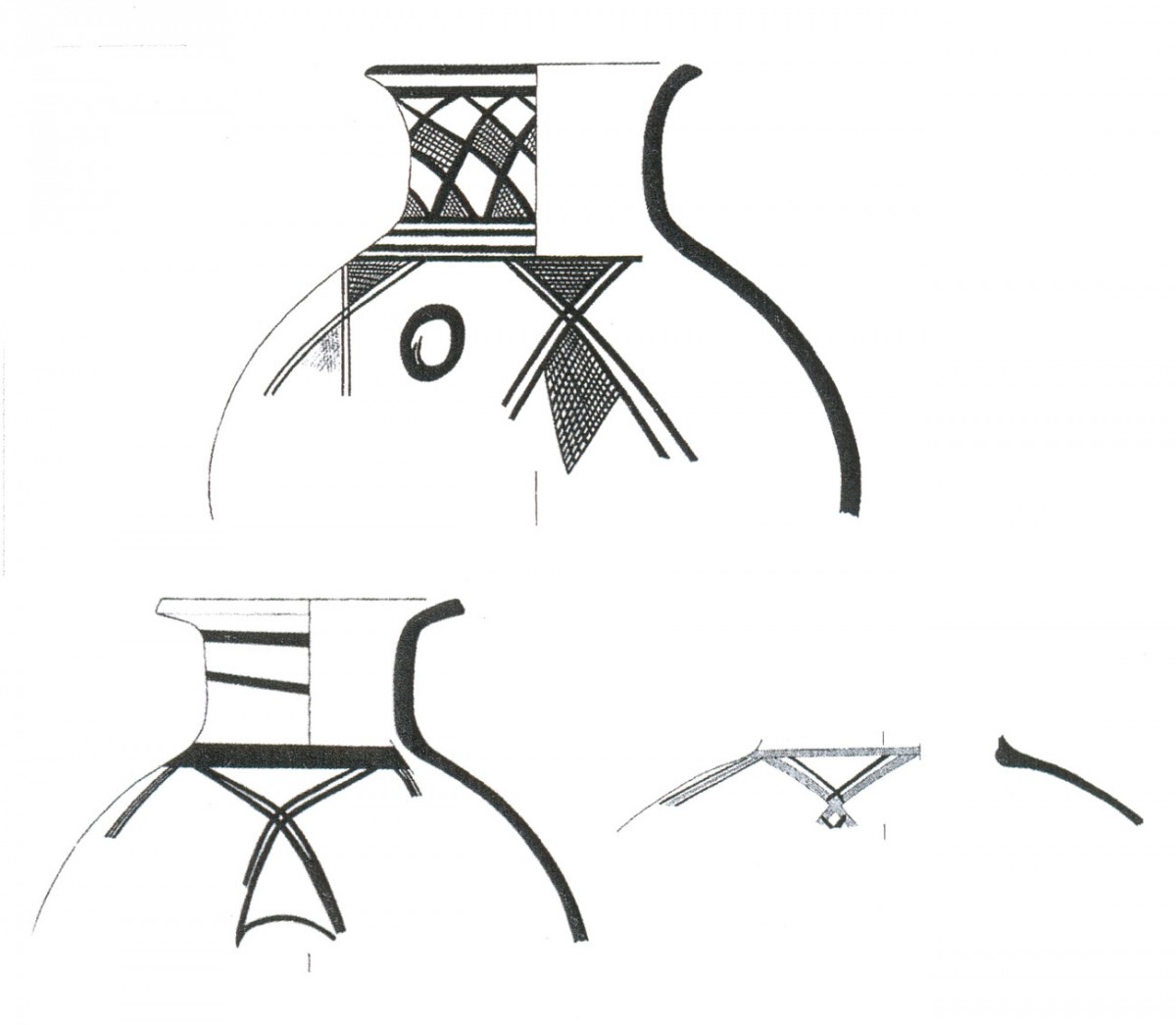 Fig. 37. Imported pots of the end of the Middle Bronze Age (Trench 3).