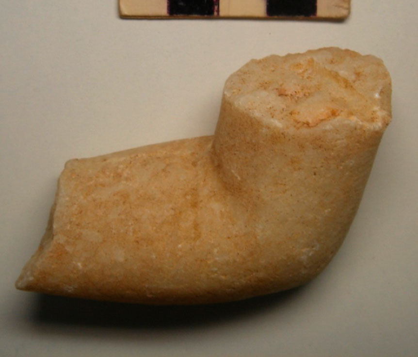 Fig. 9. Marble part of a statue, from the sanctuary area.