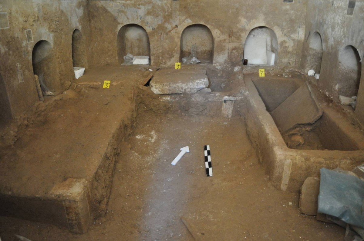 Roman tomb (general view), Corinth, 1st-2nd c. AD, found in 2013. 