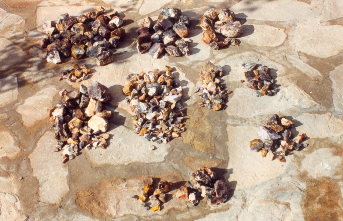 Fig. 1. Assemblage of flints from the chipped stone “workshop” (Trench 3, Room 1).