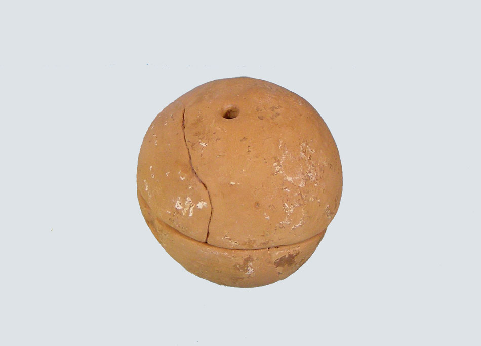 Clay rattle dated to the late classical period. Archaeological Museum of Arta. (photo credit: 33rd EPCA)