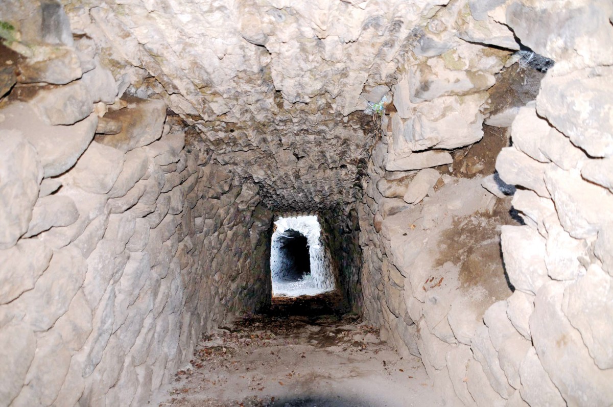 Tunnel (inside view). Roman period, Niksar castle. Tokat, Turkey. Photo: Hurriyet Daily News.