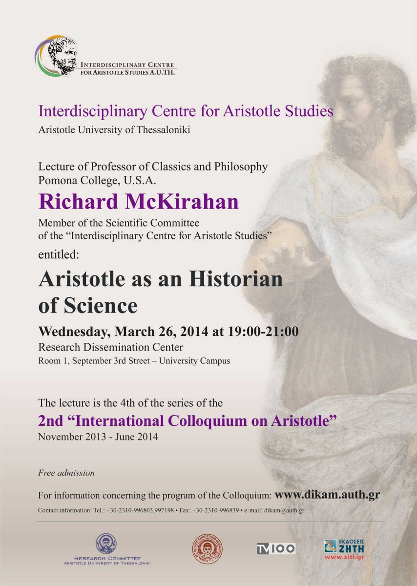 The lecture's poster.