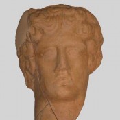 Head of a male figurine