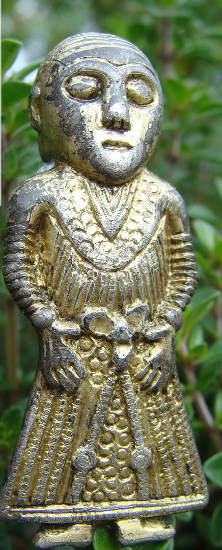 The small figurine possibly representing Freya the goddess of fertility. Photo: Østfyns Museer.