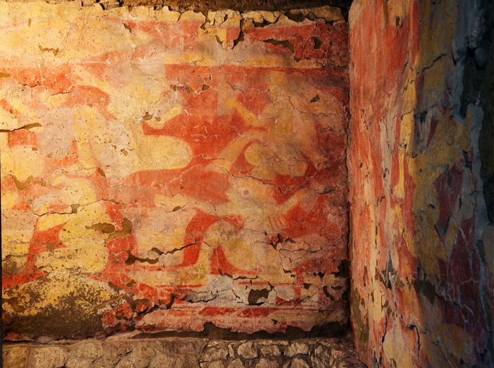 Mural of the Drinkers to be seen for a limited period only