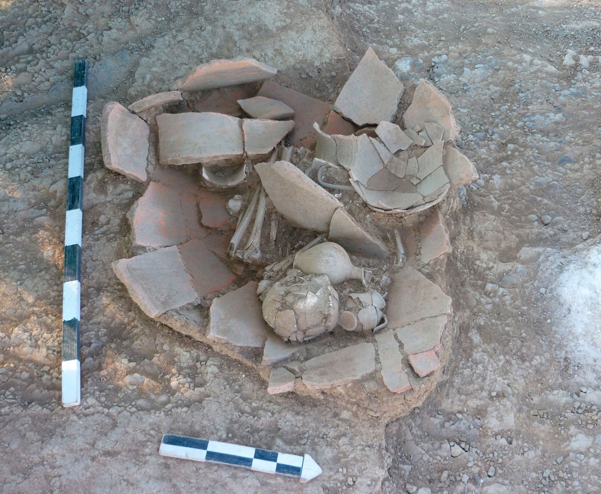 Fig. 8. Burial jar from the cemetery in the Calydona district.