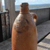 19th c. alcohol discovered in contemporary mineral water bottle