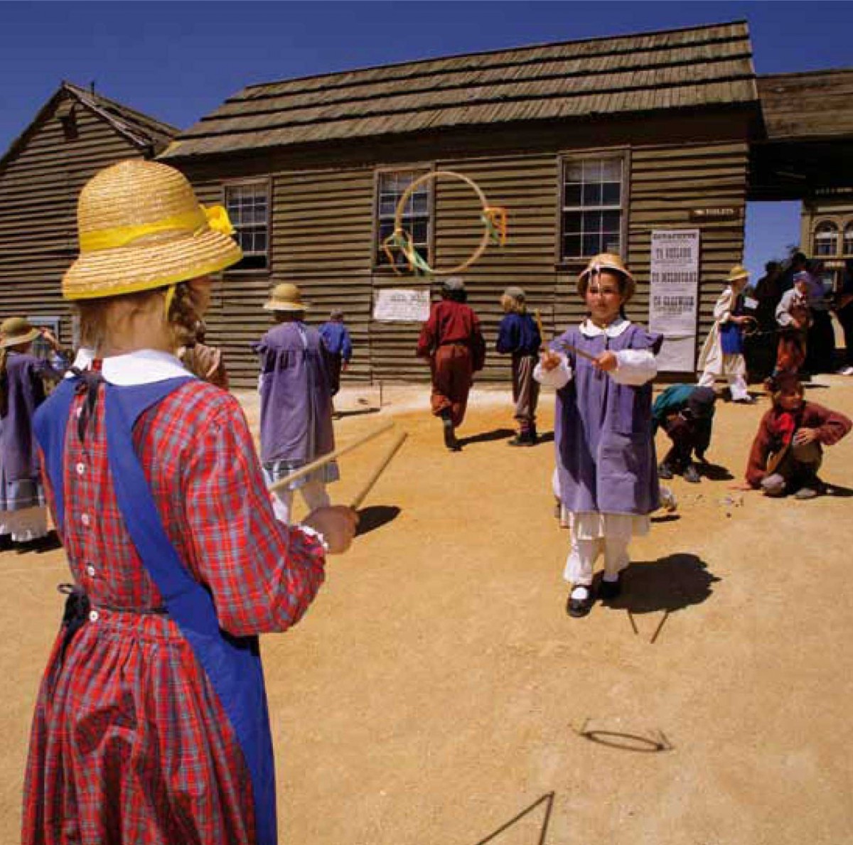 Dressed in 19th century-style clothing, and using classrooms and equipment typical of the era, students enjoy two memorable days in one of the four themed Sovereign Hill Schools as they role-play the lives of goldfields students and come to understand social conditions during the great Victorian Gold Rush.