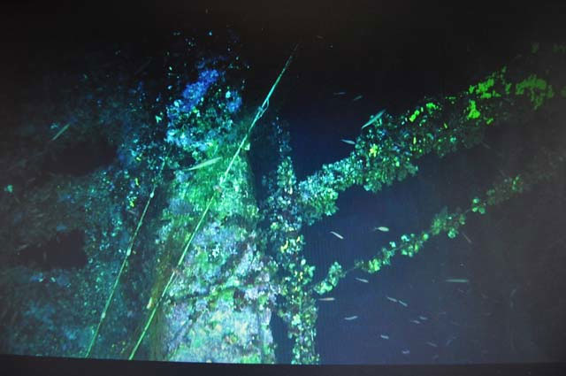 Underwater filming of the Britannic wreck. Photo: Hellenic Ministry of Culture