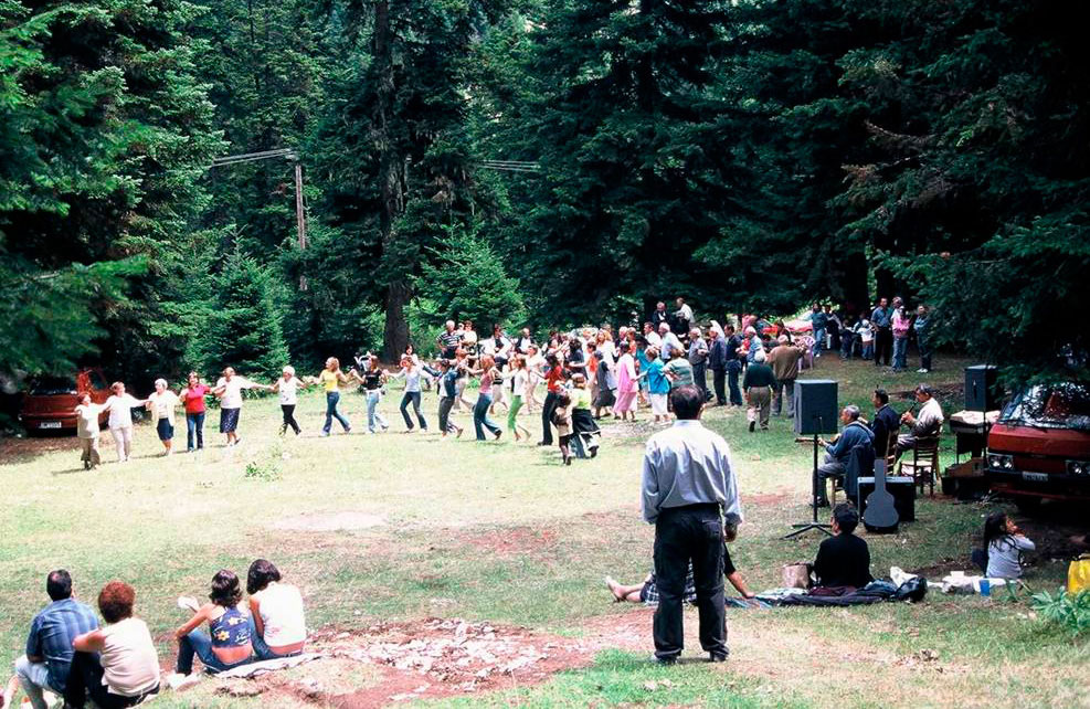 Fig. 3. Dance in the district of Asvestaria in Krania of Aspropotamos, province of Trikala (Paraskevas Poteropoulos, 2004).