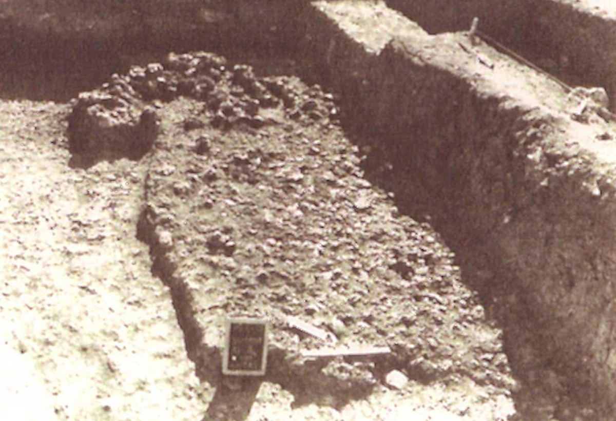 Fig. 5. Floor of a hut belonging to the Chalcolithic period at Doliana, Ioannina. (Source: A. Douzougli / Κ. Zachos)