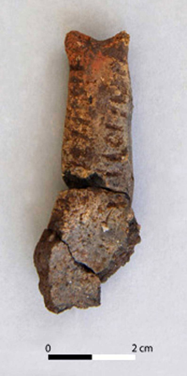 Fig. 6. Clay spoon from the Early Bronze Age settlement at Sevasto, Thesprotia. (Source: J. Forsén)