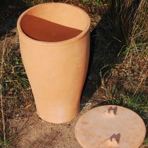 Two copies of ancient Greek clay beehives