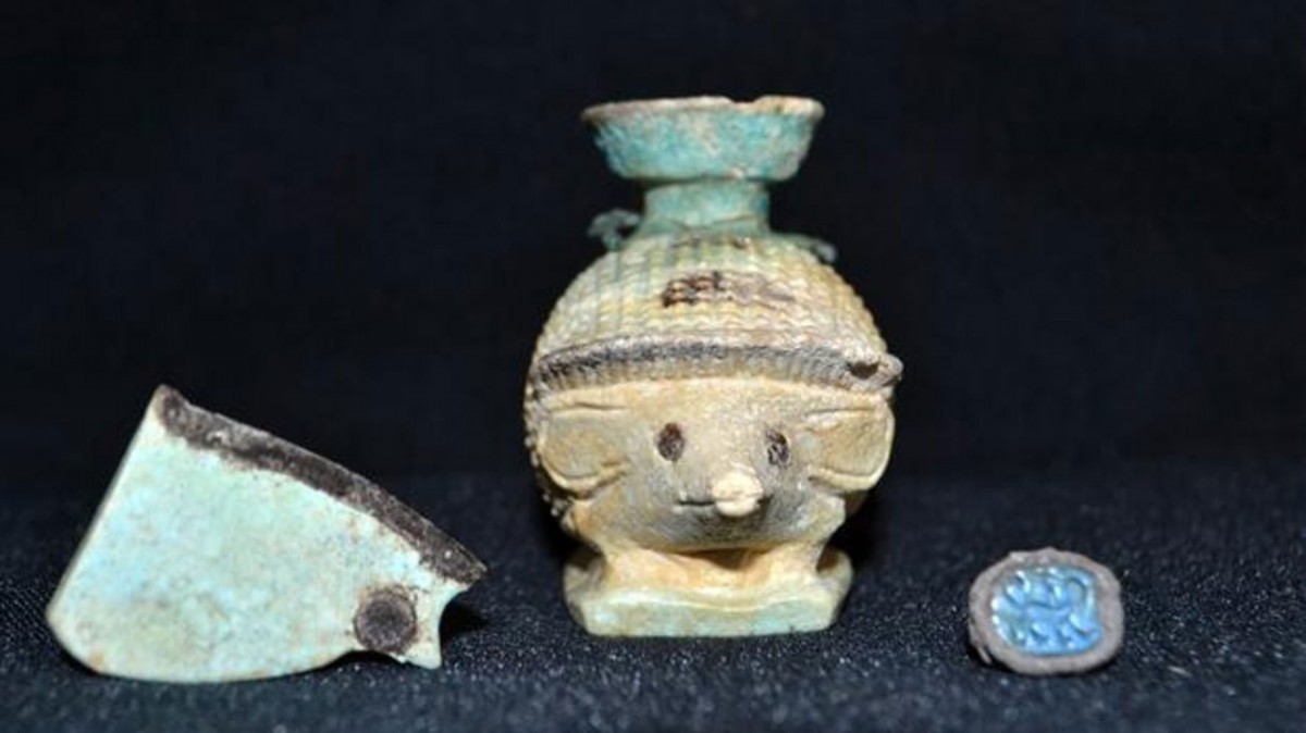 Artefacts from the Mycenaean era found at Halicarnassos (Credit: Hürriyet, AA Photo).