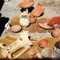 A well with rich movable material was excavated in Cyprus