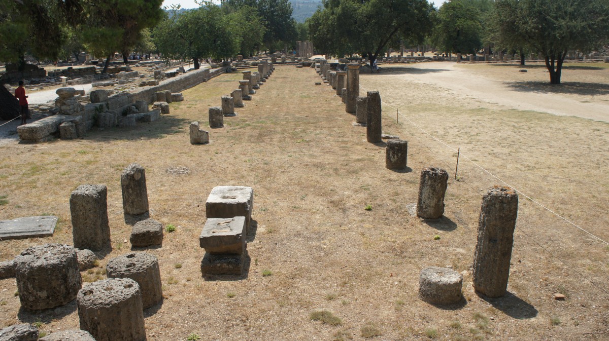 The ancient Gymnasium of Olympia