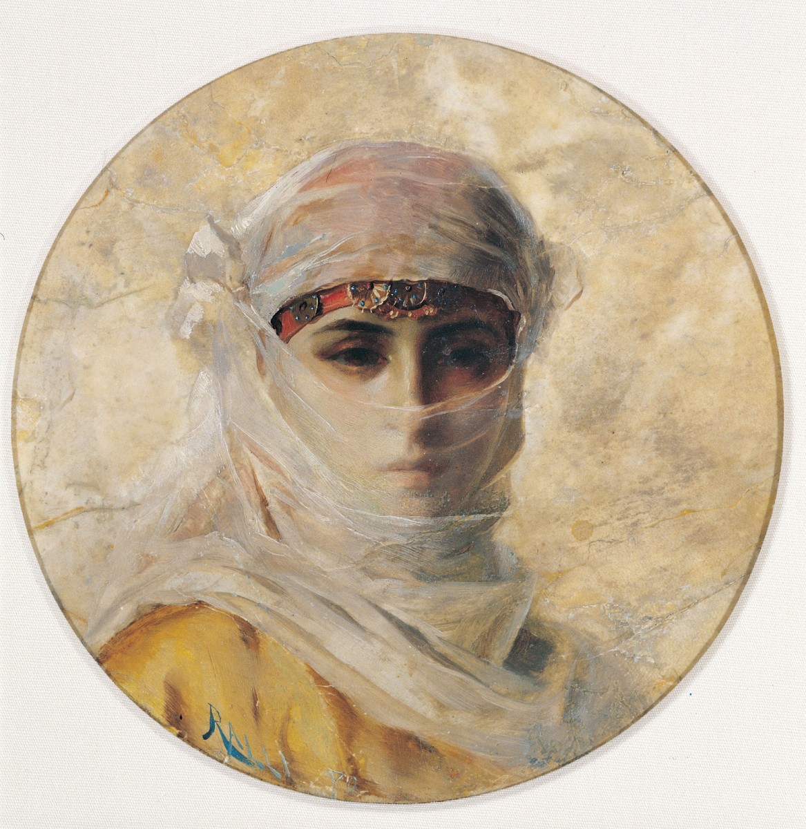 Theodore Ralli, Veiled woman, 1880. Alpha Bank Collection, Athens. 